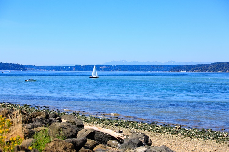 Sailboat on Puget Sound