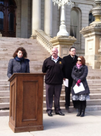 Erica at the Capitol to Give Toxics the Boot - 3.26.2014