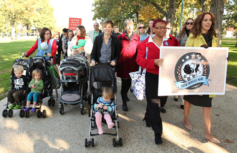 Jennifer Beals at the Stroller Brigade