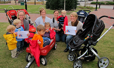 group of moms